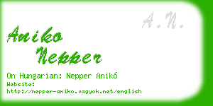 aniko nepper business card